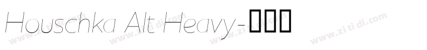 Houschka Alt Heavy字体转换 Houschka Alt Heavy字体转换